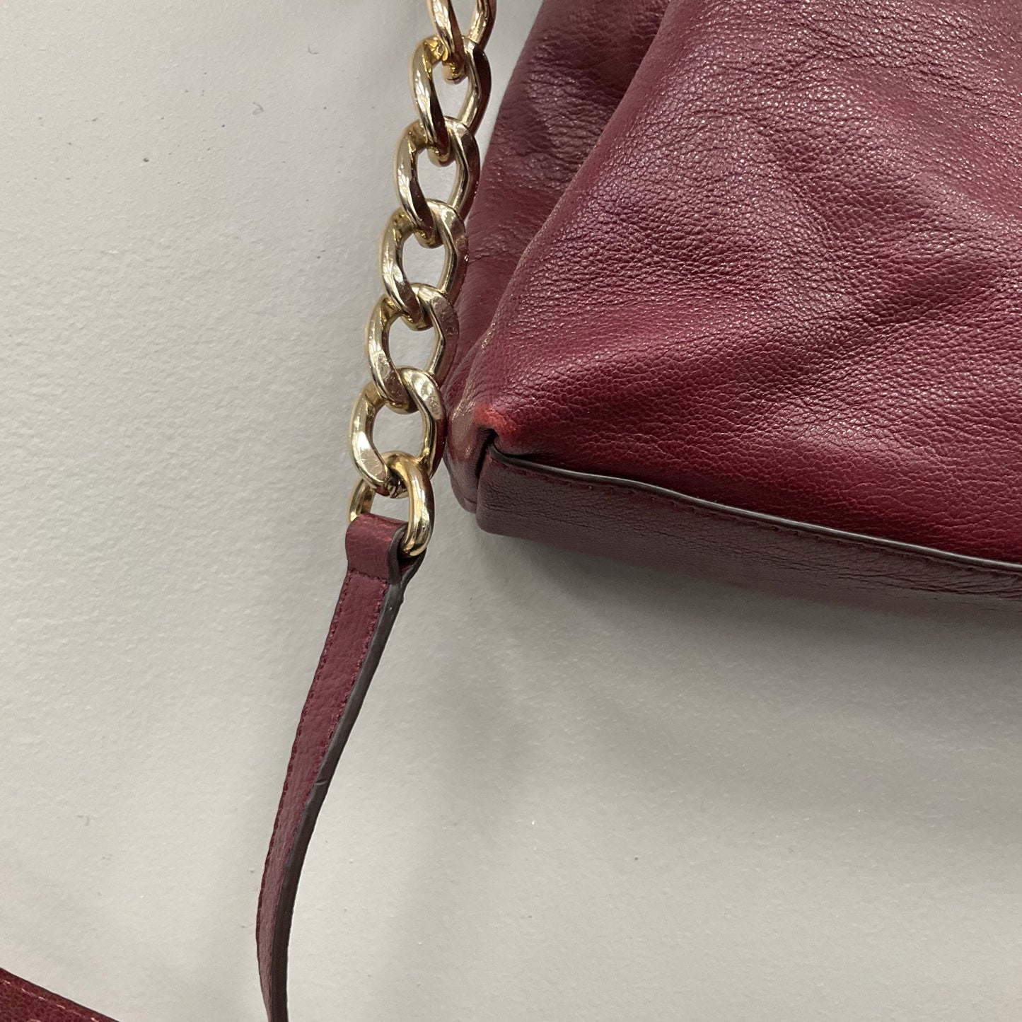 Handbag Designer By Michael Kors In Purple, Size:Medium