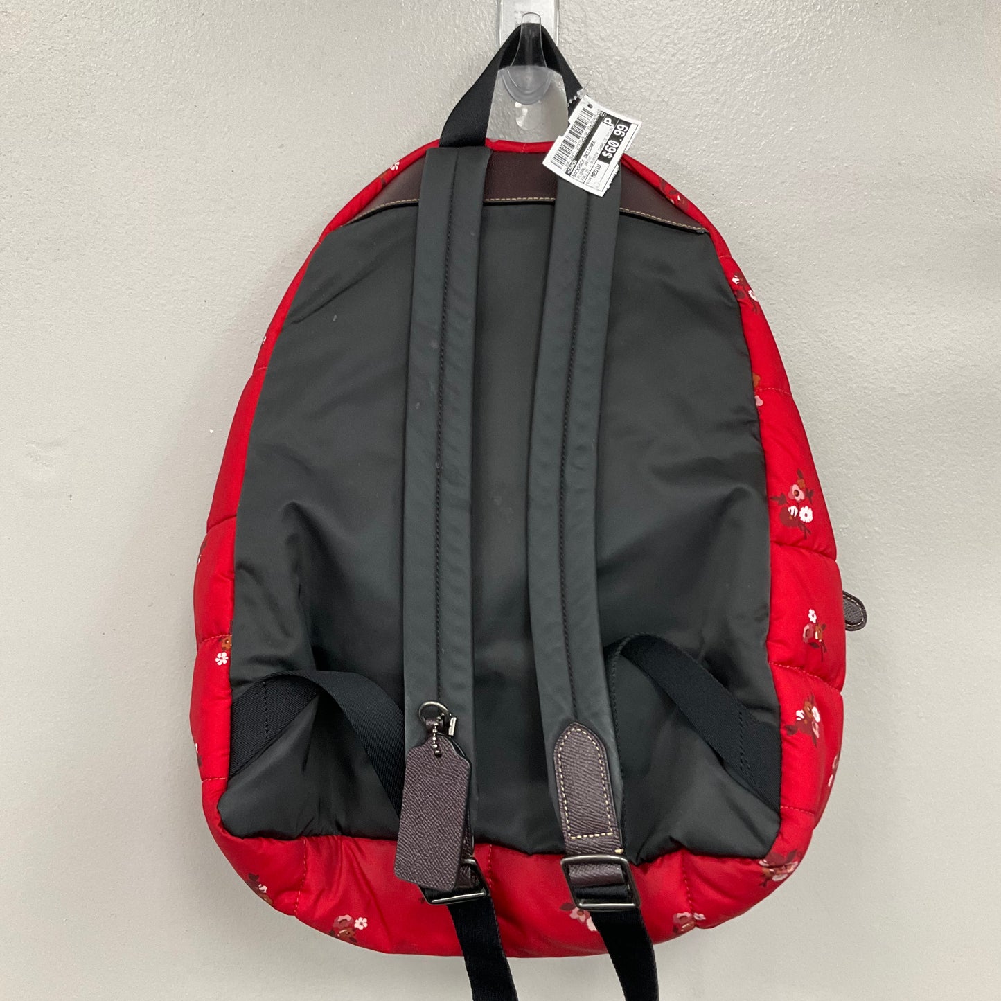 Backpack Designer By Coach In Floral Print, Size:Medium