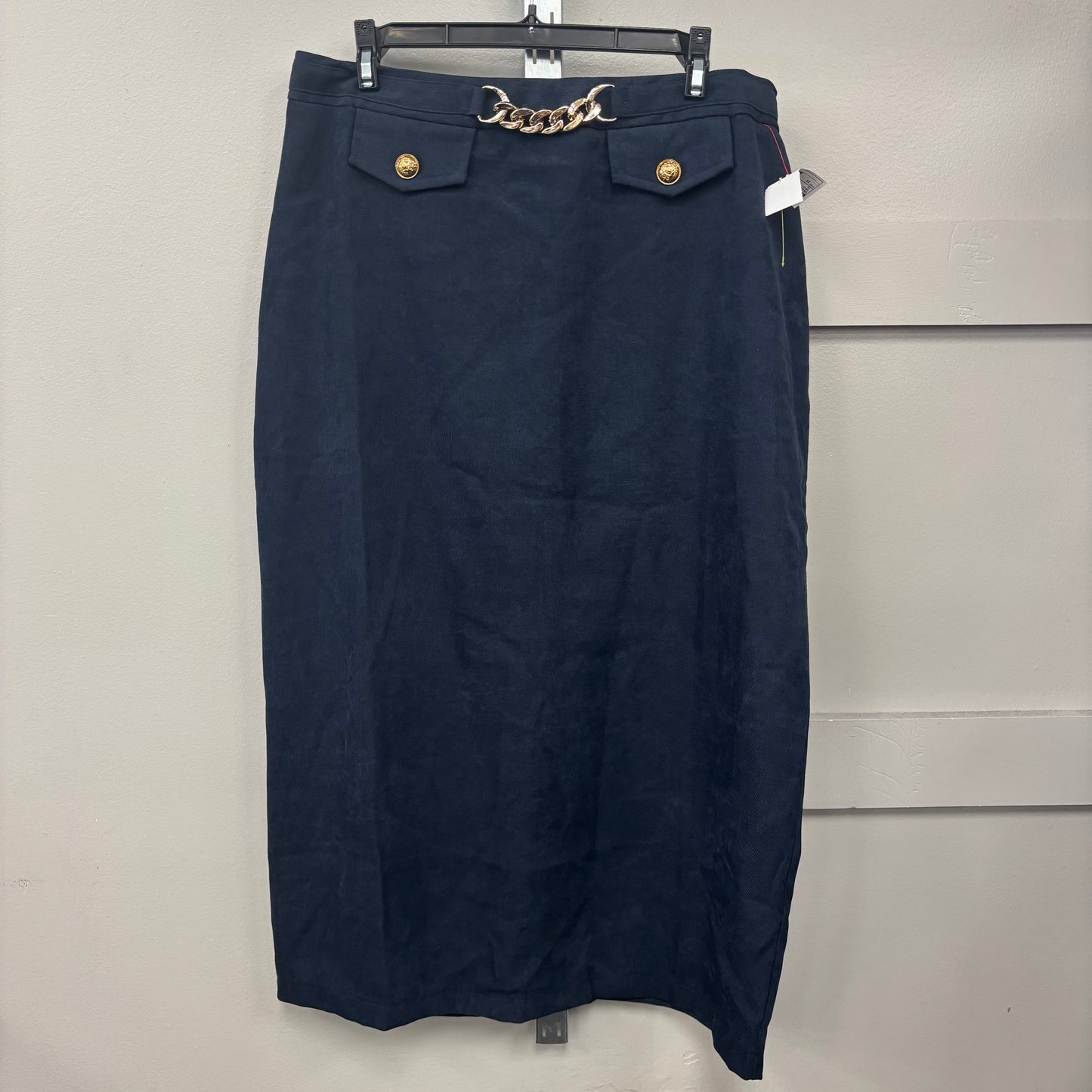 SKIRT MAXI by SHEIN In NAVY, Size: 1X