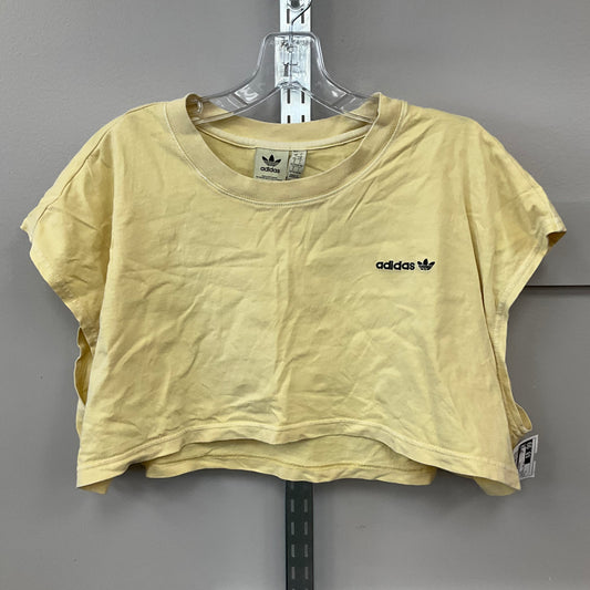 Top Sleeveless By Adidas In Yellow, Size:L