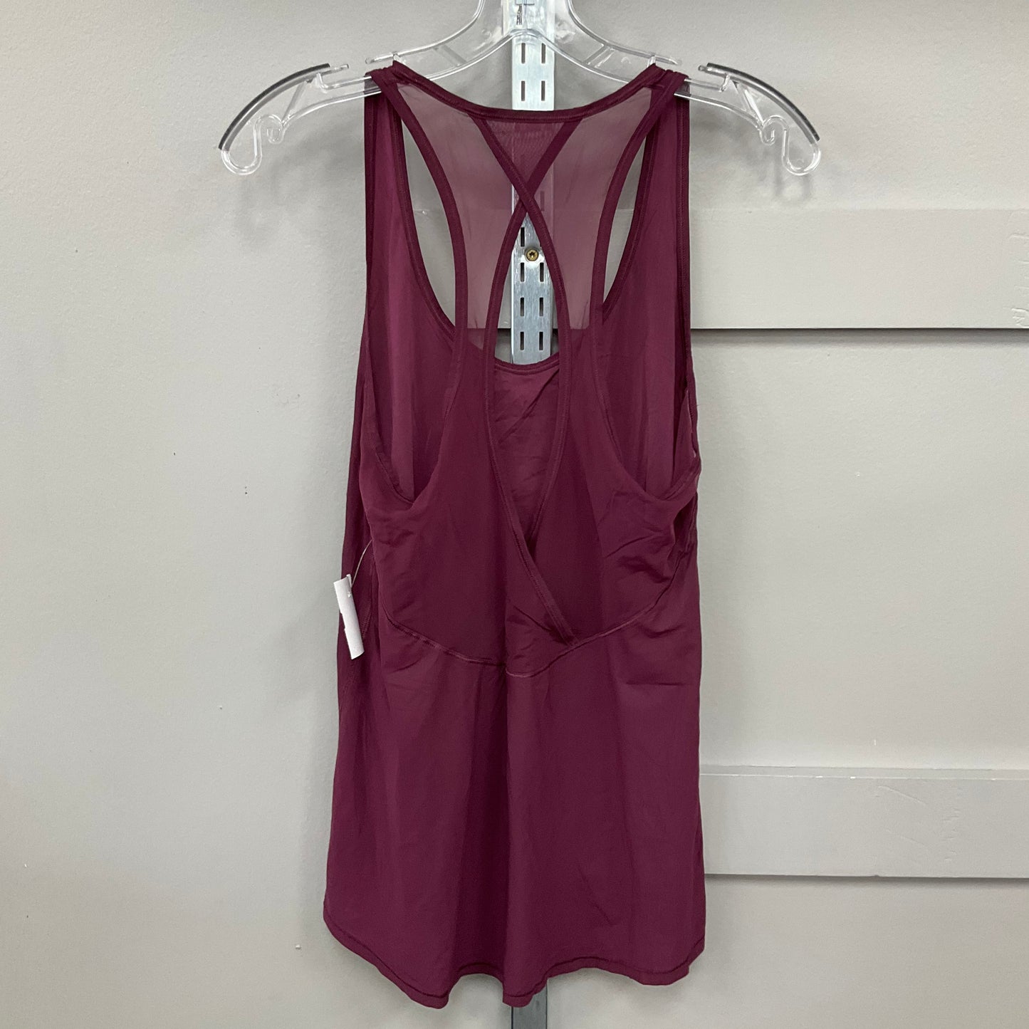 Athletic Tank Top By Lululemon In Maroon, Size:M