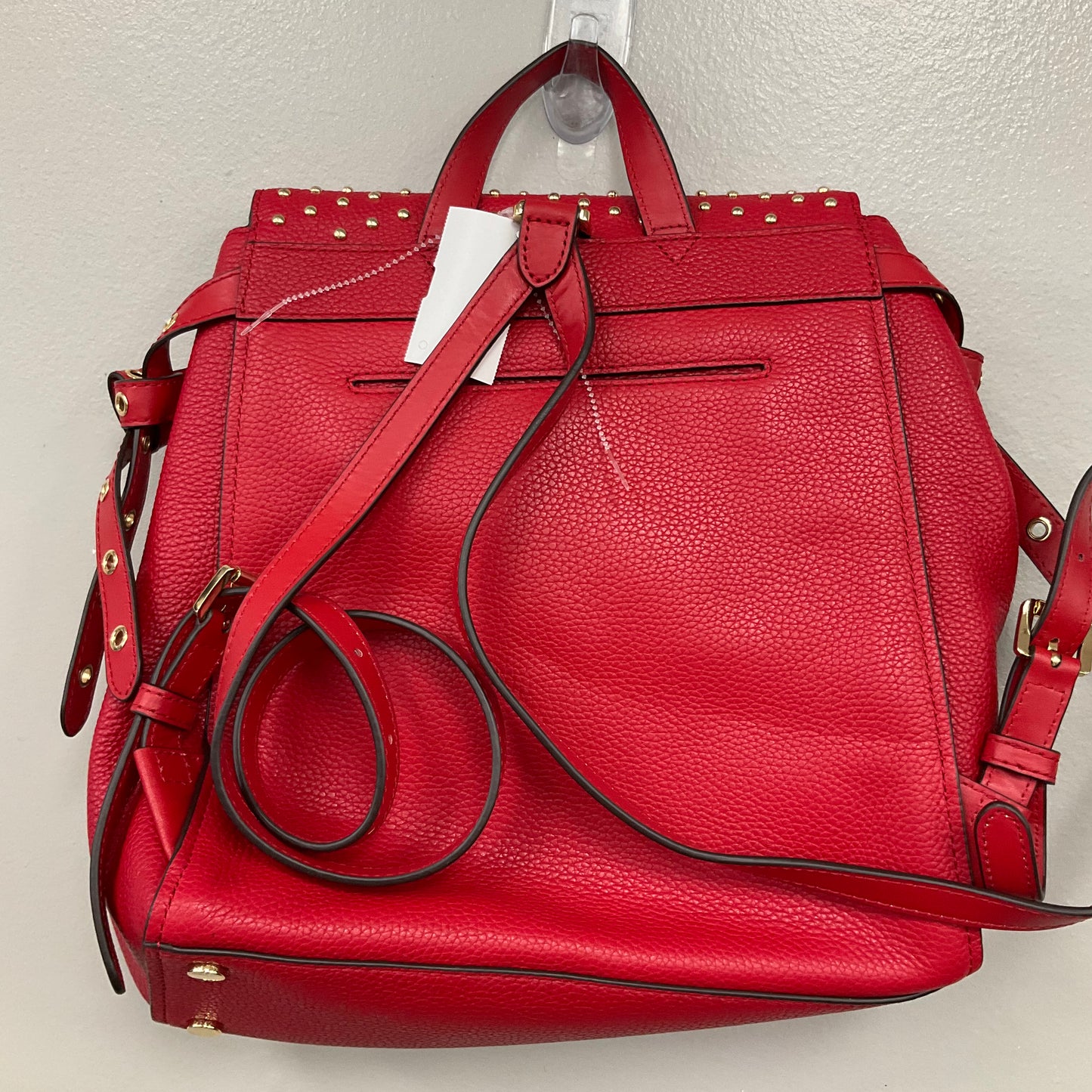 Backpack Designer By Michael Kors In Red, Size:Medium