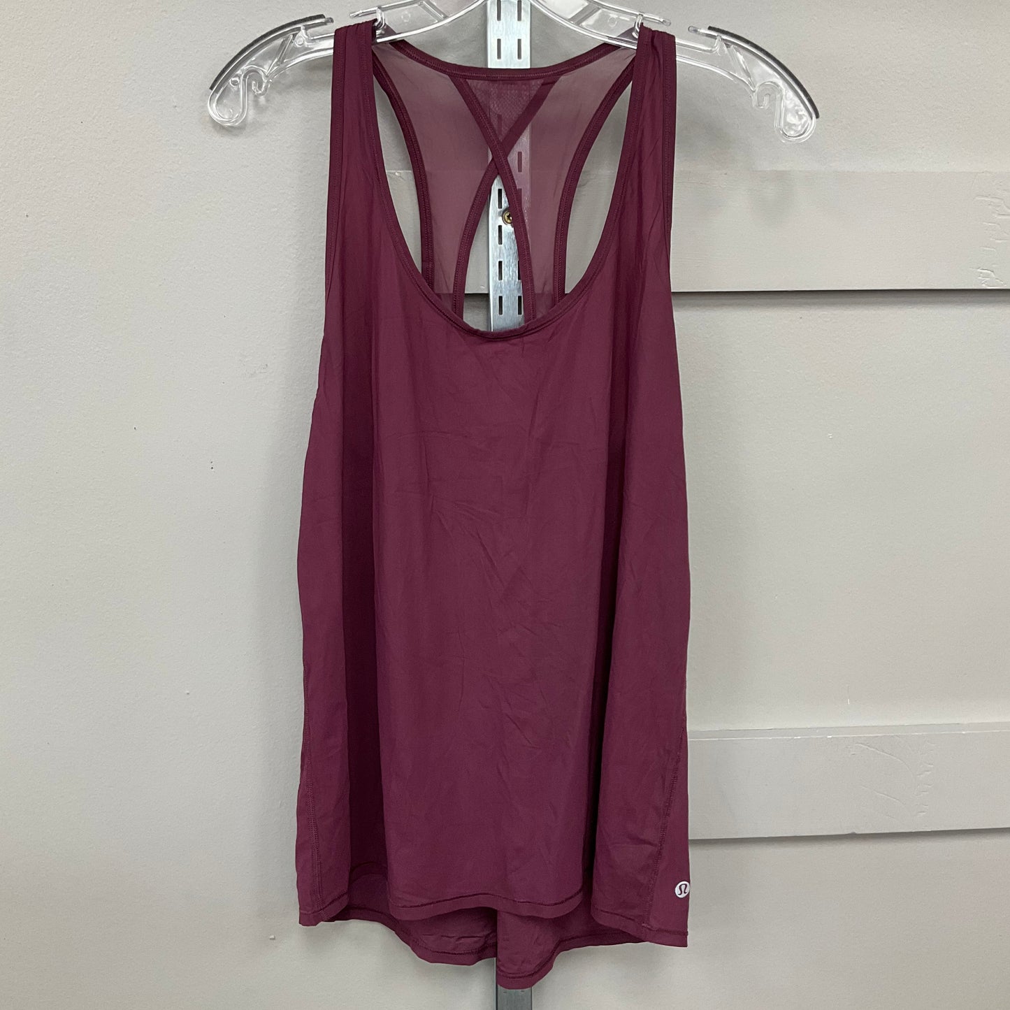 Athletic Tank Top By Lululemon In Maroon, Size:M