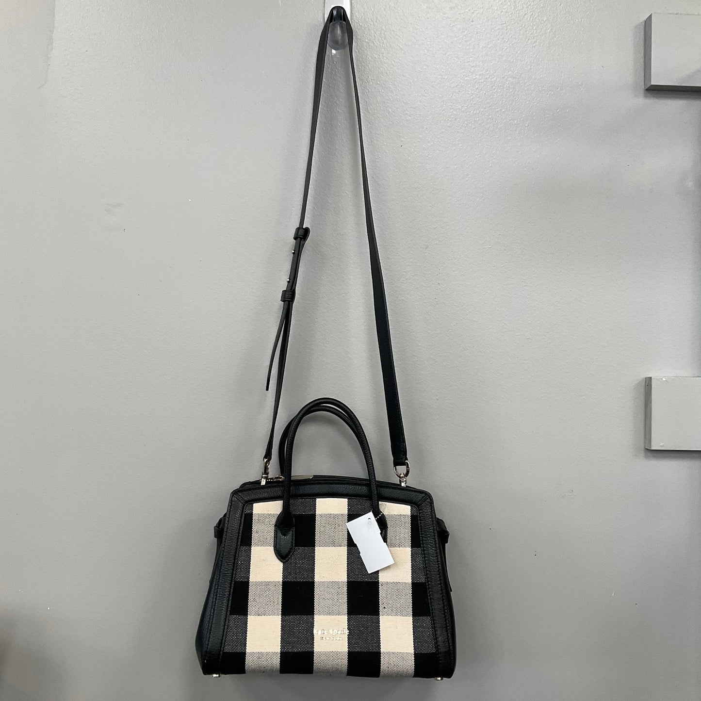 Crossbody Designer By Kate Spade In Plaid Pattern, Size:Small