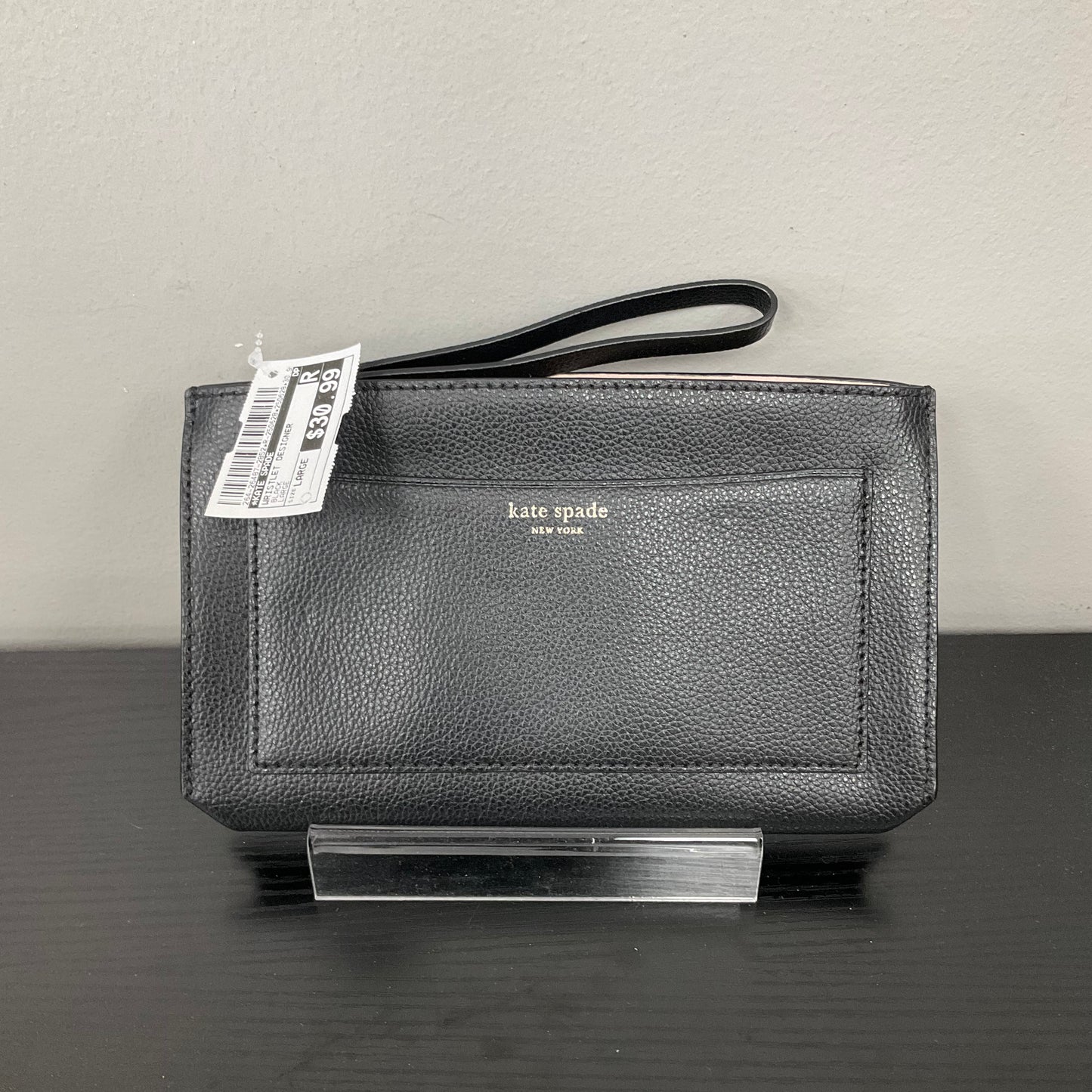 Wristlet Designer By Kate Spade In Black, Size:Large
