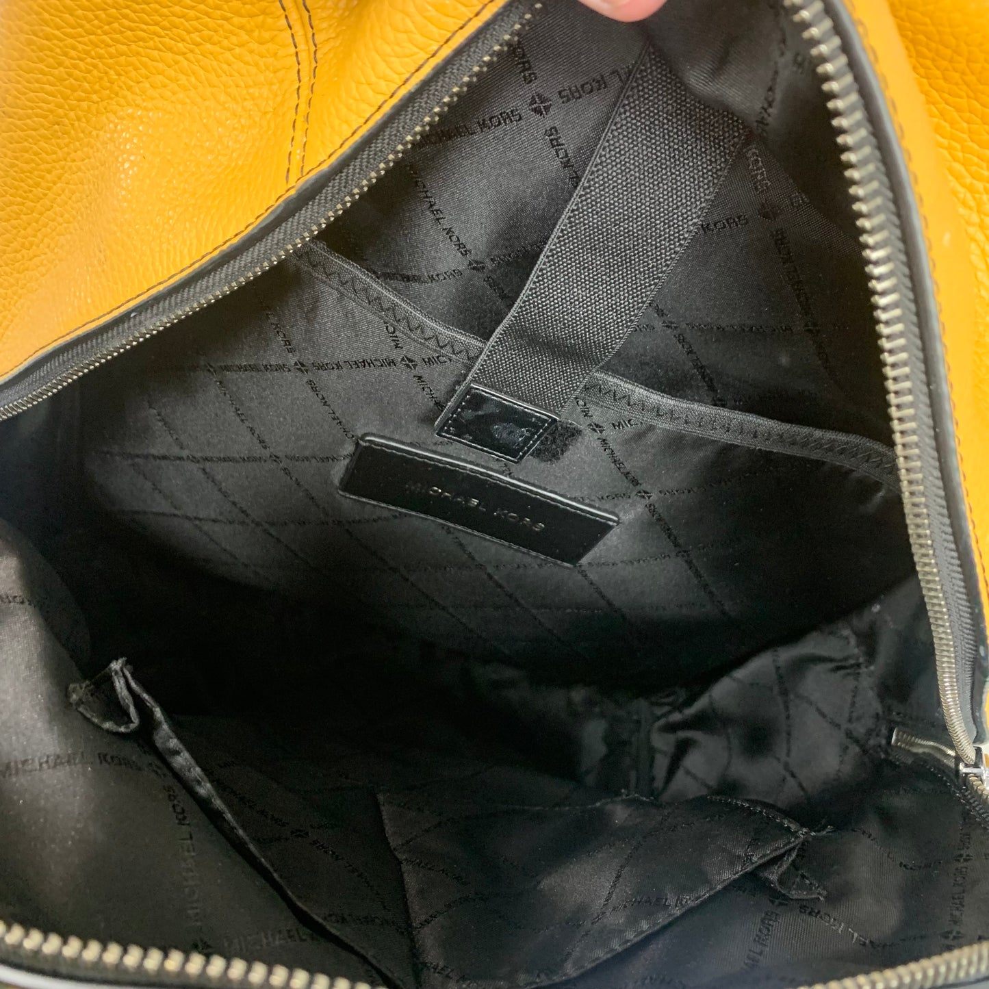 Backpack Designer By Michael Kors In Yellow, Size:Medium