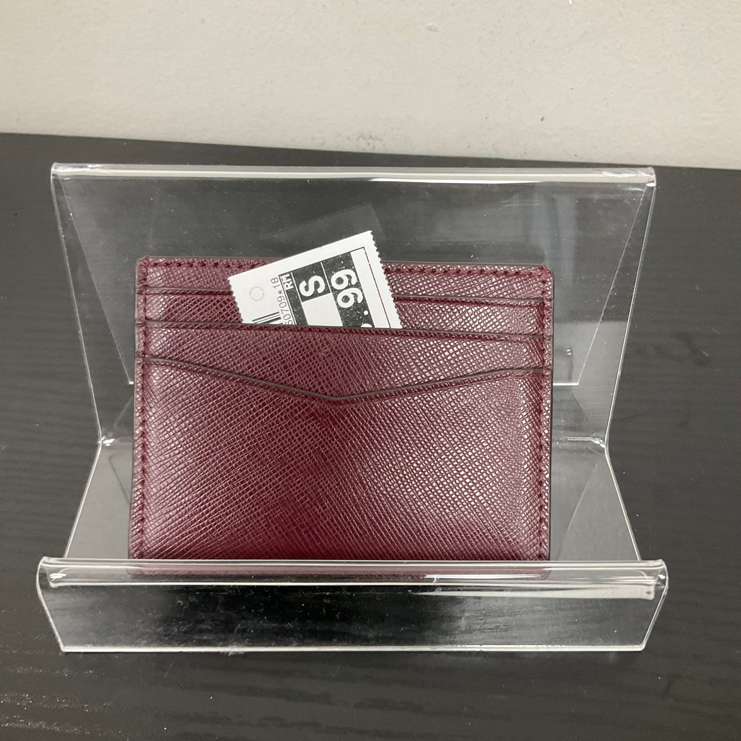 ID Card Holder Designer By Kate Spade In Maroon, Size:Small