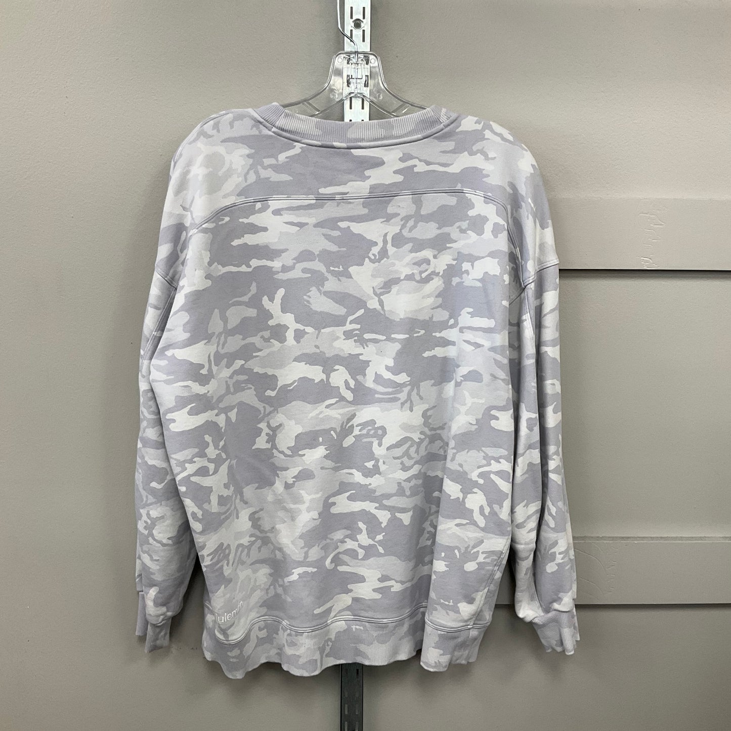 Athletic Sweatshirt Crewneck By Lululemon In Grey, Size:14