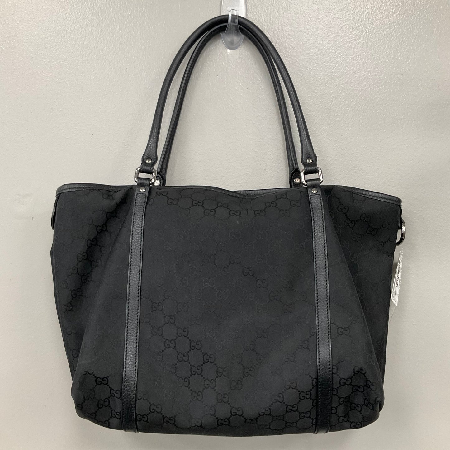 Tote Luxury Designer By Gucci In Black, Size:Medium