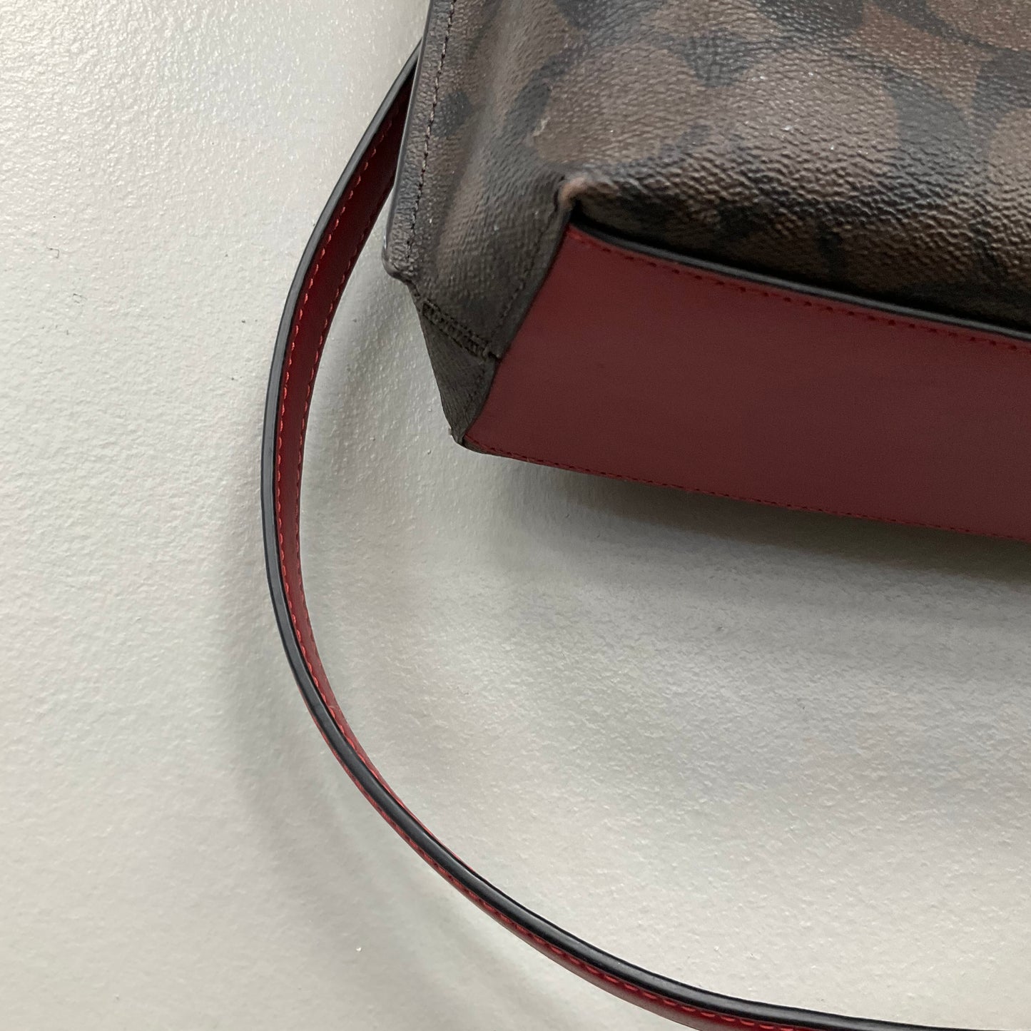 Crossbody Designer By Coach In Brown, Size:Medium
