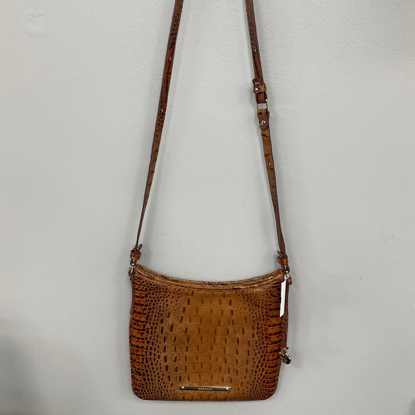 Crossbody Designer By Brahmin In Brown, Size:Medium