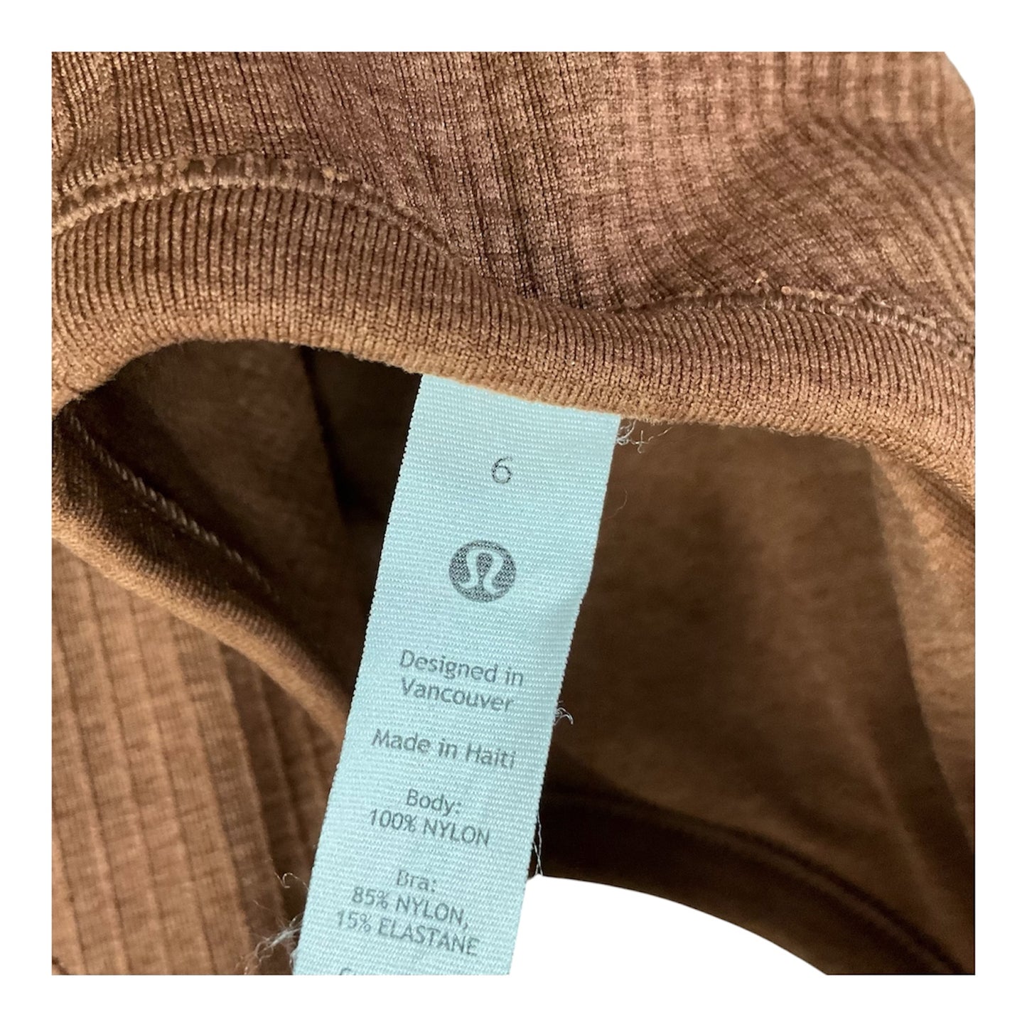 Athletic Tank Top By Lululemon In Brown, Size: 6