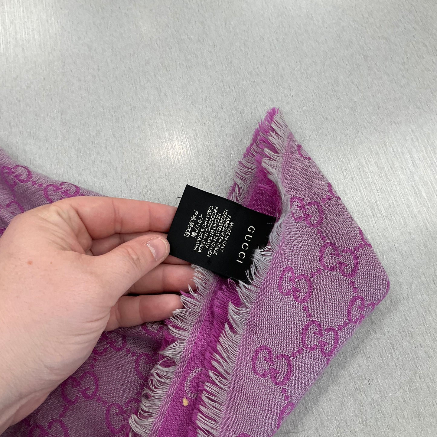 SCARF LUXURY DESIGNER by GUCCI In PURPLE