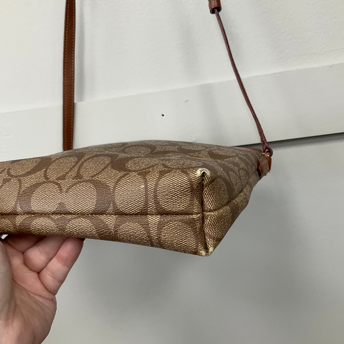 Crossbody Designer By Coach, Size: Medium