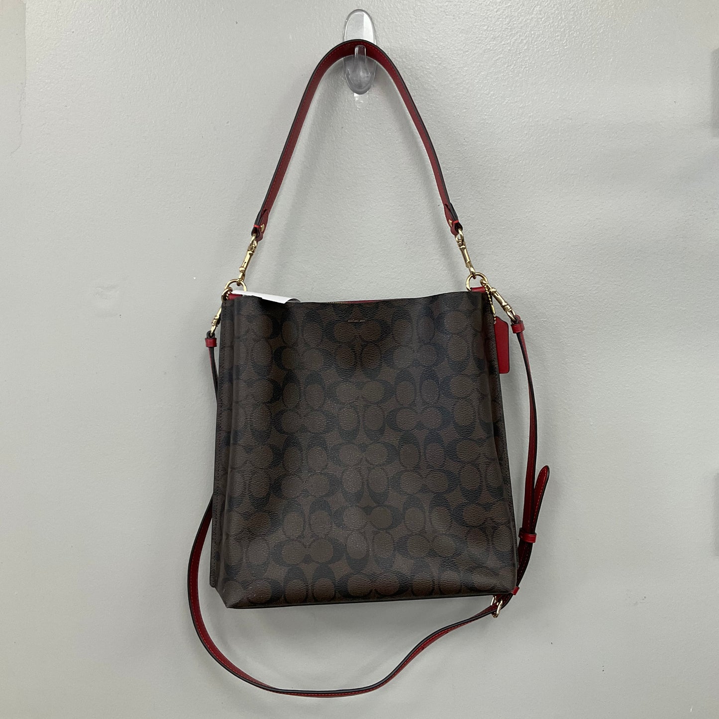 Crossbody Designer By Coach In Brown, Size:Medium