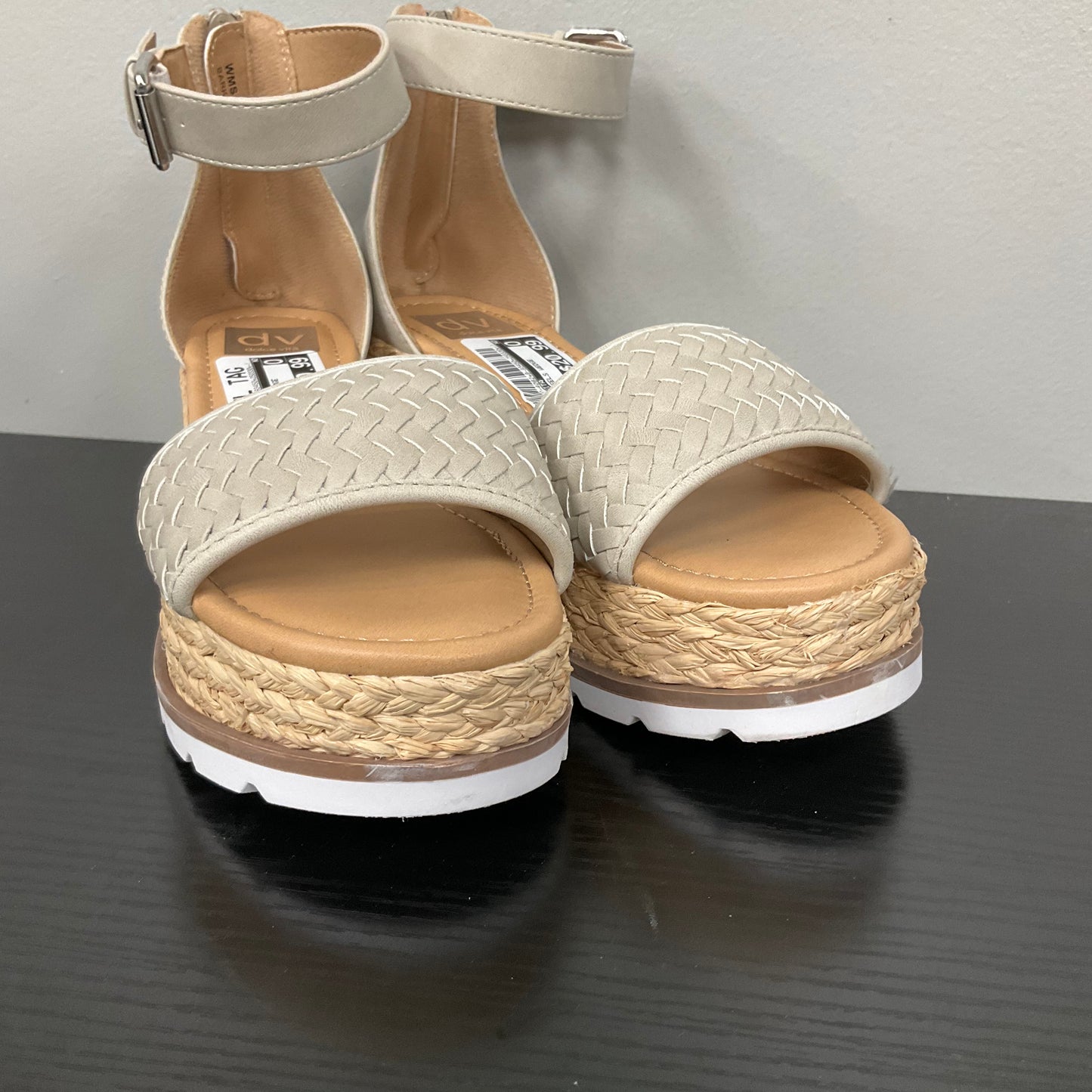 SANDALS HEELS WEDGE by DOLCE VITA In GREY & TAN, Size: 8