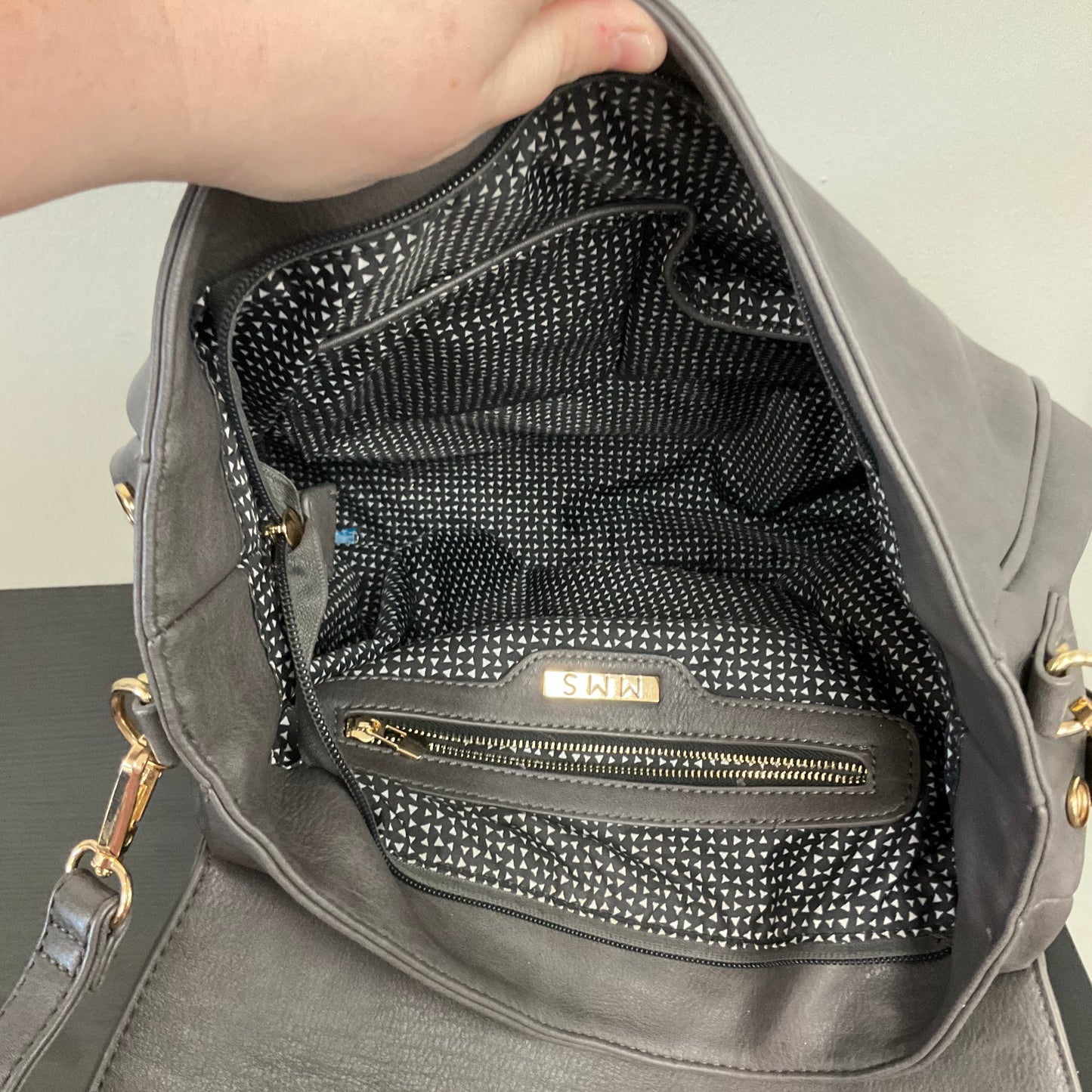 CONVERTIBLE BACKPACK by MMS In GREY, Size: MEDIUM