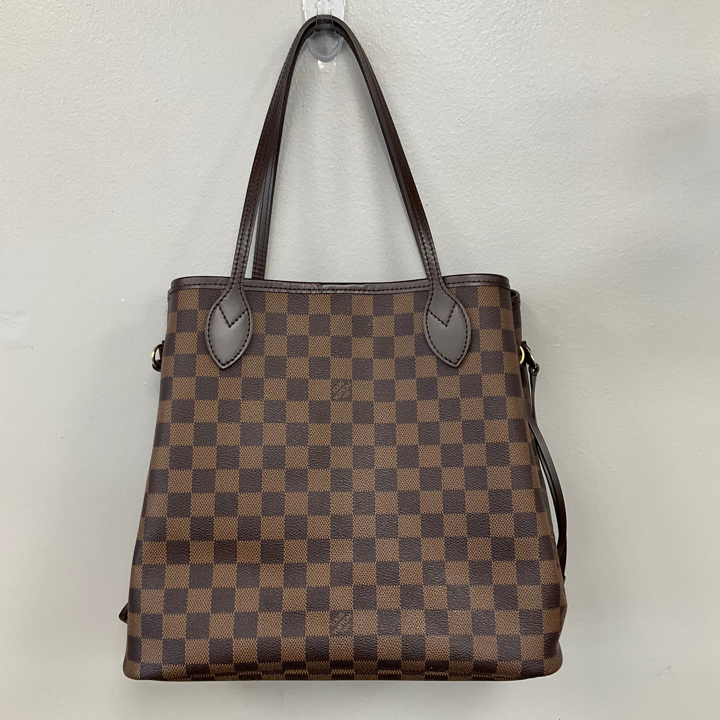 Handbag Luxury Designer By Louis Vuitton In Brown, Size:Medium