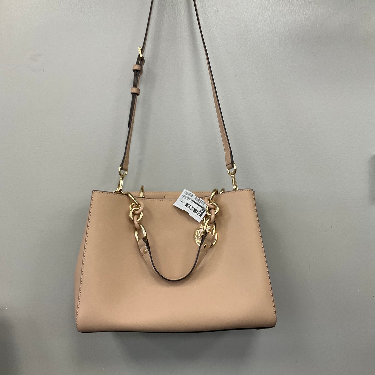 Handbag Designer By Michael Kors In Tan, Size:Medium