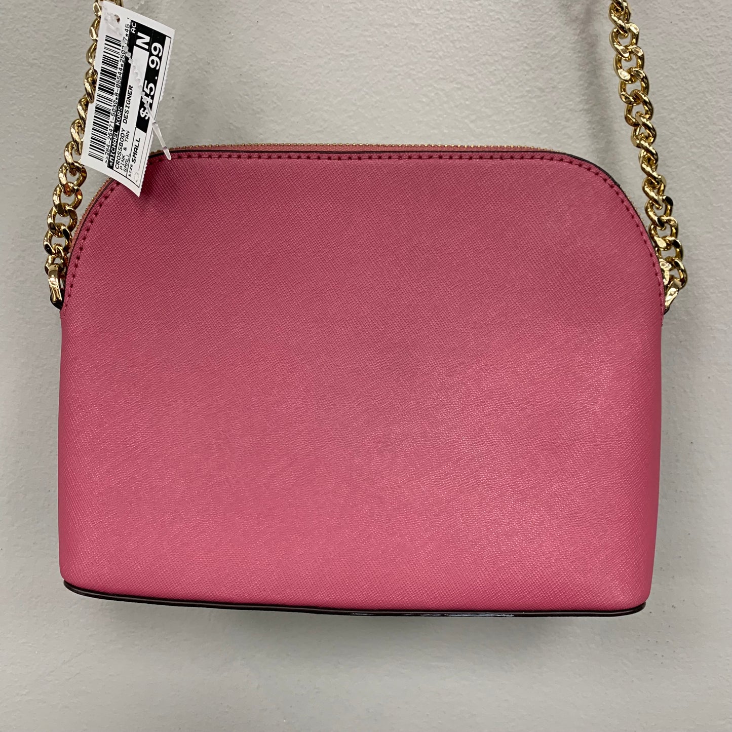 Crossbody Designer By Michael Kors In Pink & Tan, Size:Small