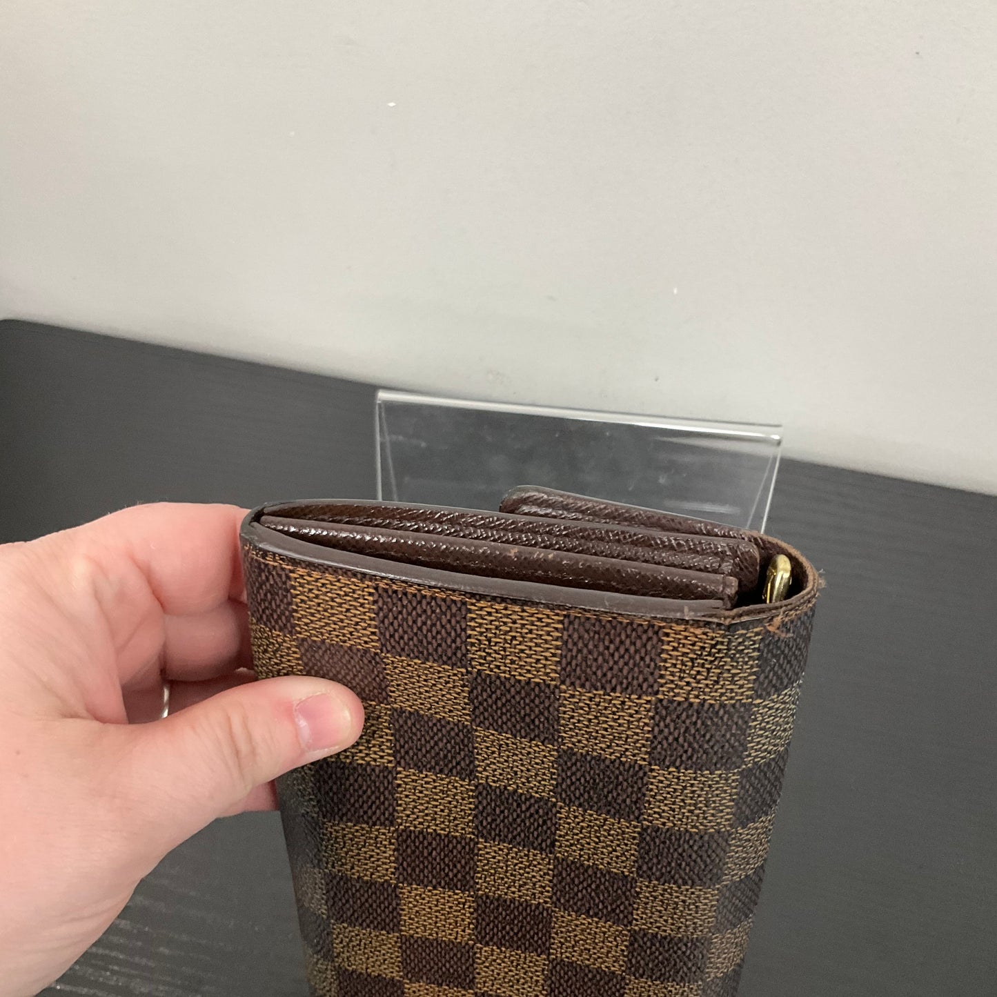 Wallet Luxury Designer By Louis Vuitton In Checkered Pattern, Size:Medium