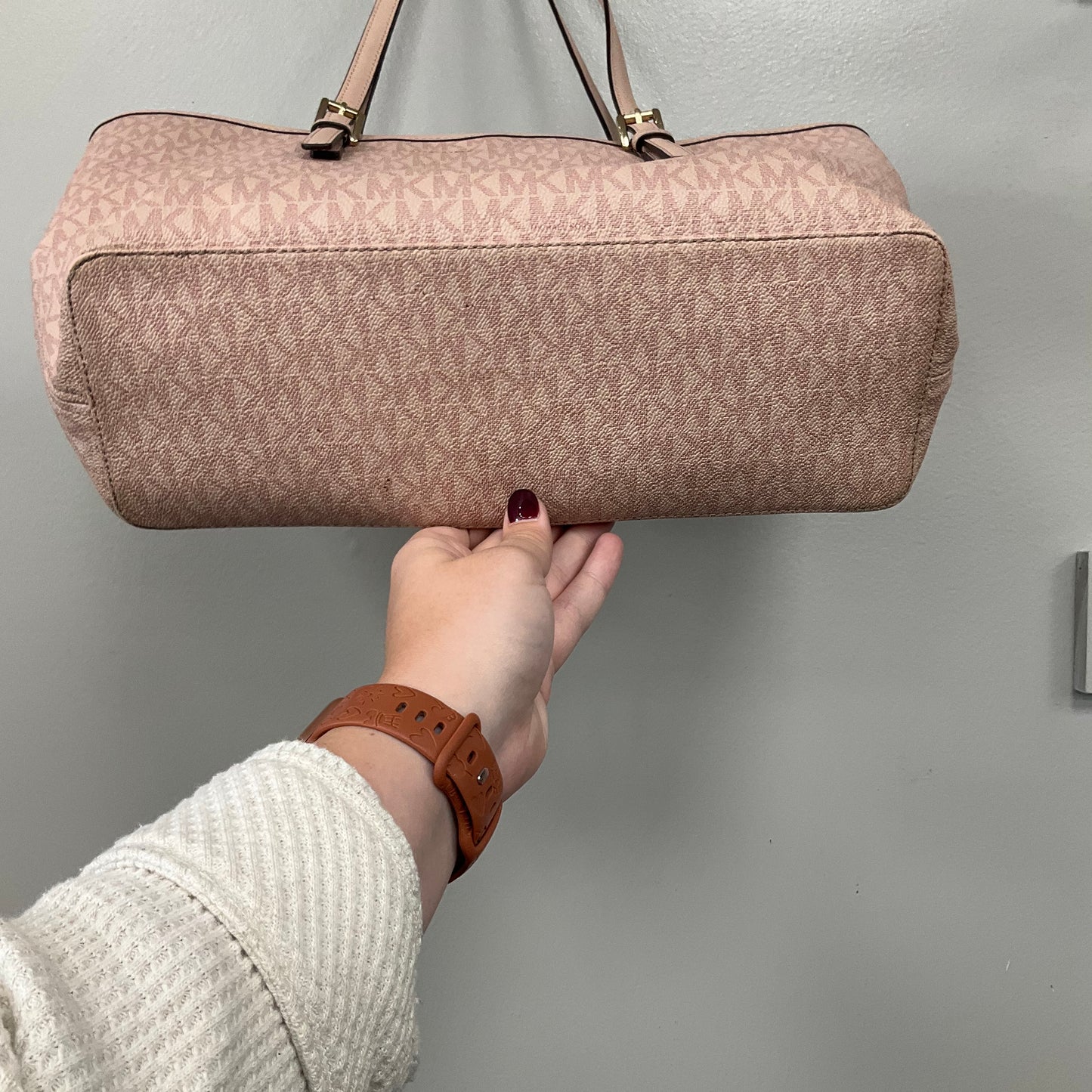 Handbag Designer By Michael Kors In Pink, Size:Medium