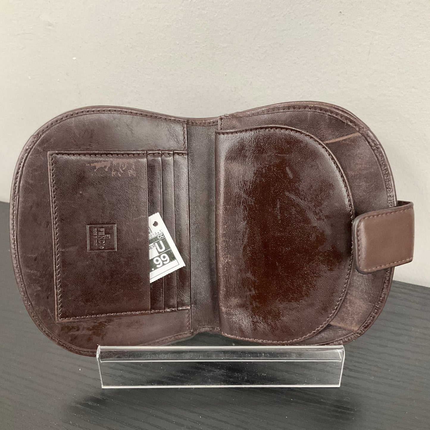 Coin Purse Luxury Designer By Fendi In Brown, Size:Small