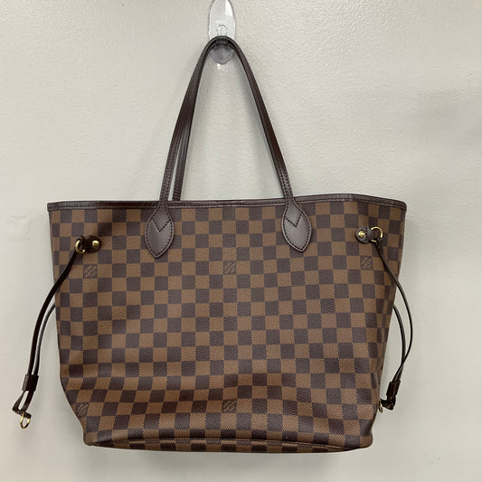 Handbag Luxury Designer By Louis Vuitton In Brown, Size:Medium