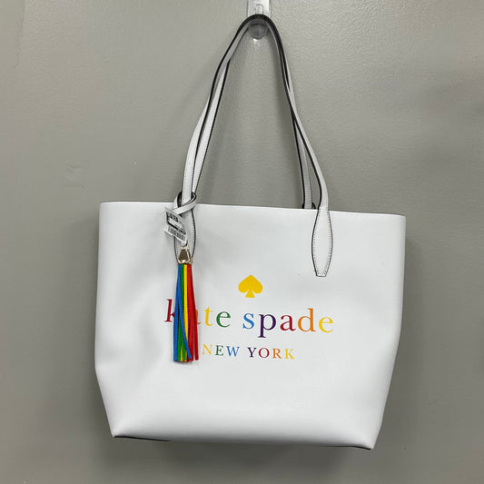 Handbag Designer By Kate Spade In White, Size:Large