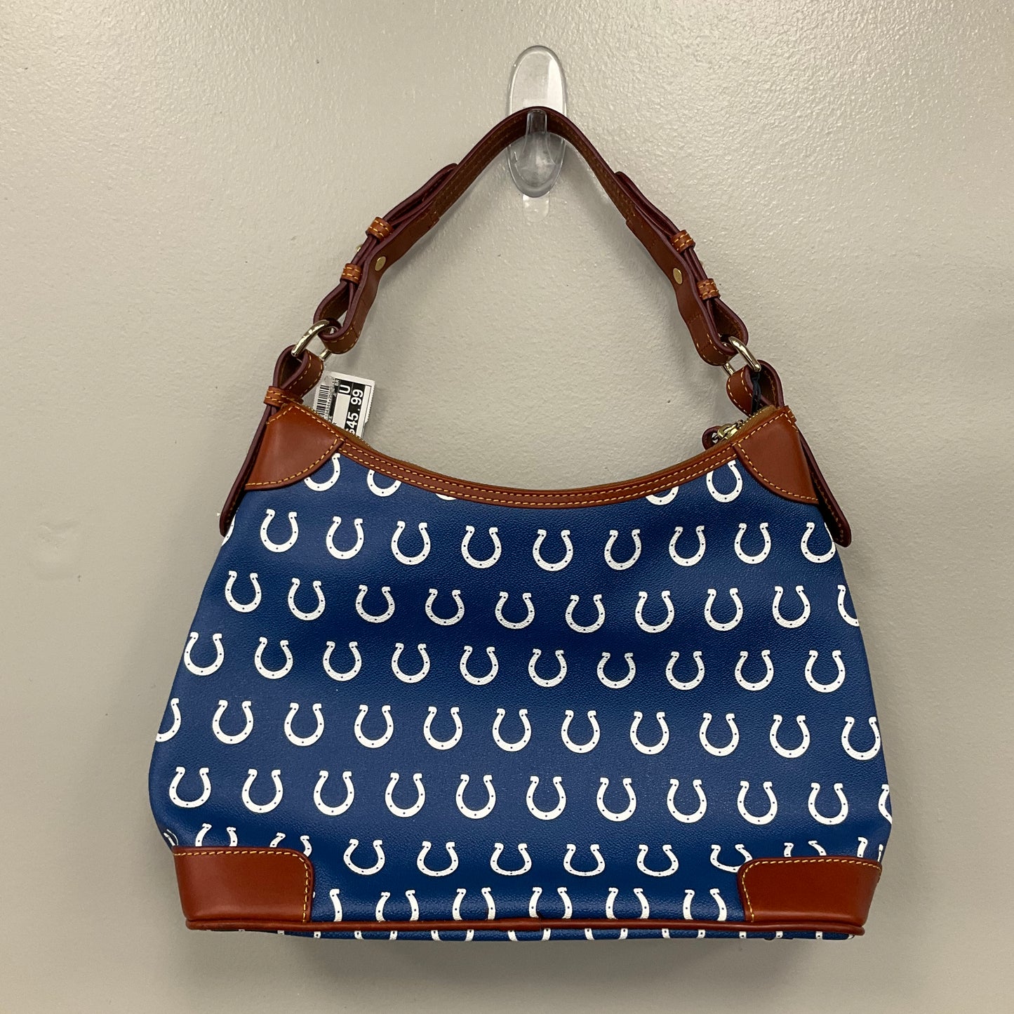 NFL Colts Handbag Designer By Dooney And Bourke In Blue, Size:Medium