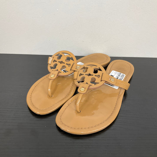 MILLER Sandals Designer By Tory Burch In Brown, Size:8