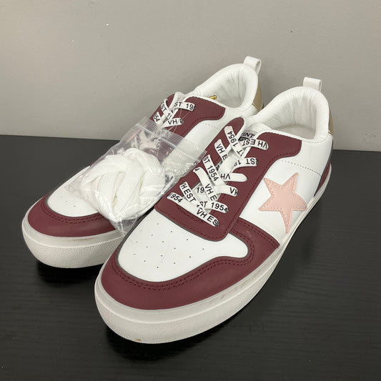 SHOES SNEAKERS by VINTAGE HAVANA In RED & WHITE, Size: 9