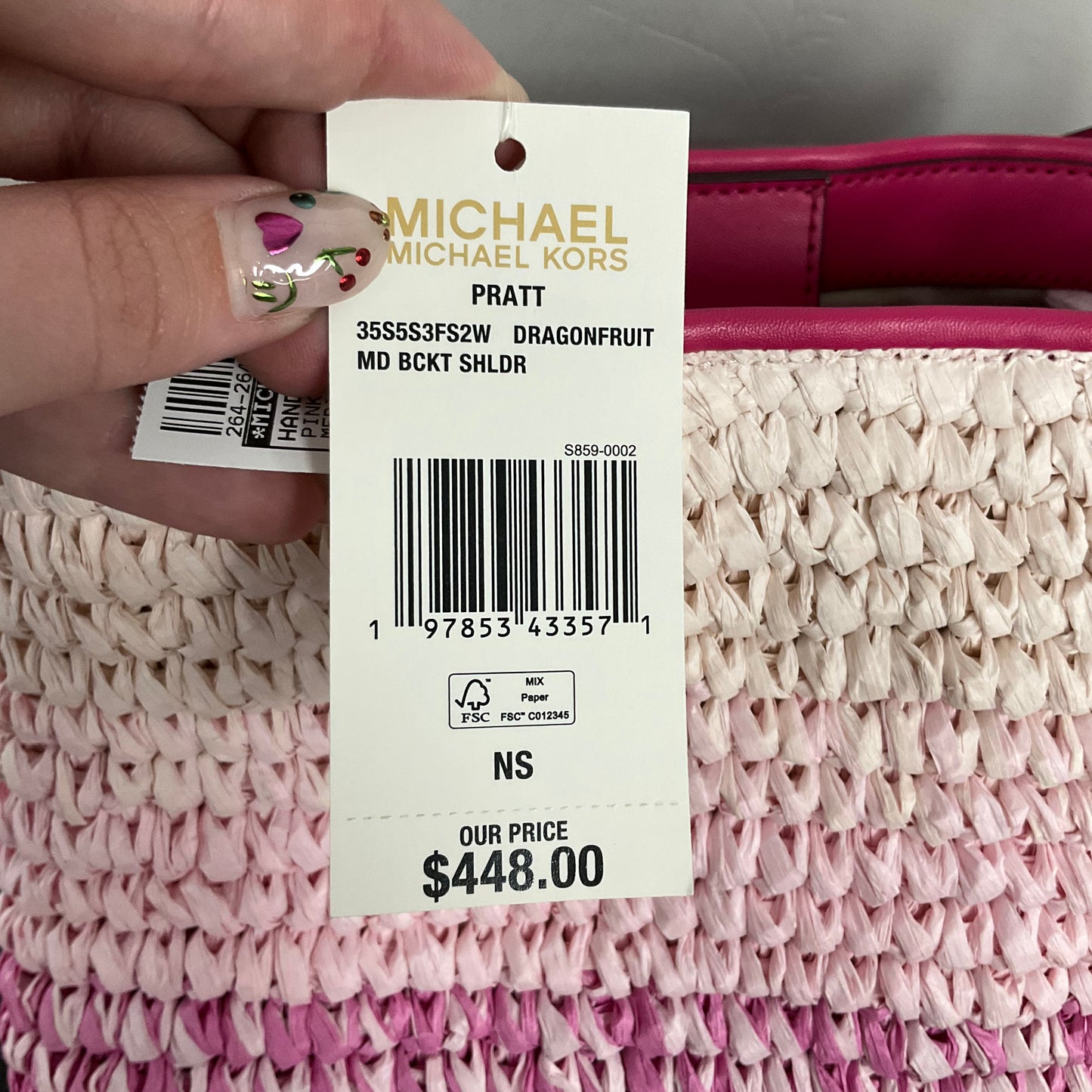 Handbag Designer By Michael Kors, Size: Medium