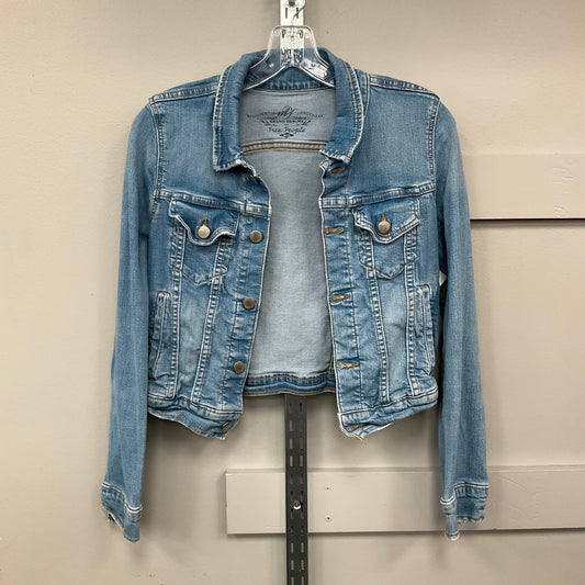 Jacket Denim By Free People In Blue Denim, Size:Xs