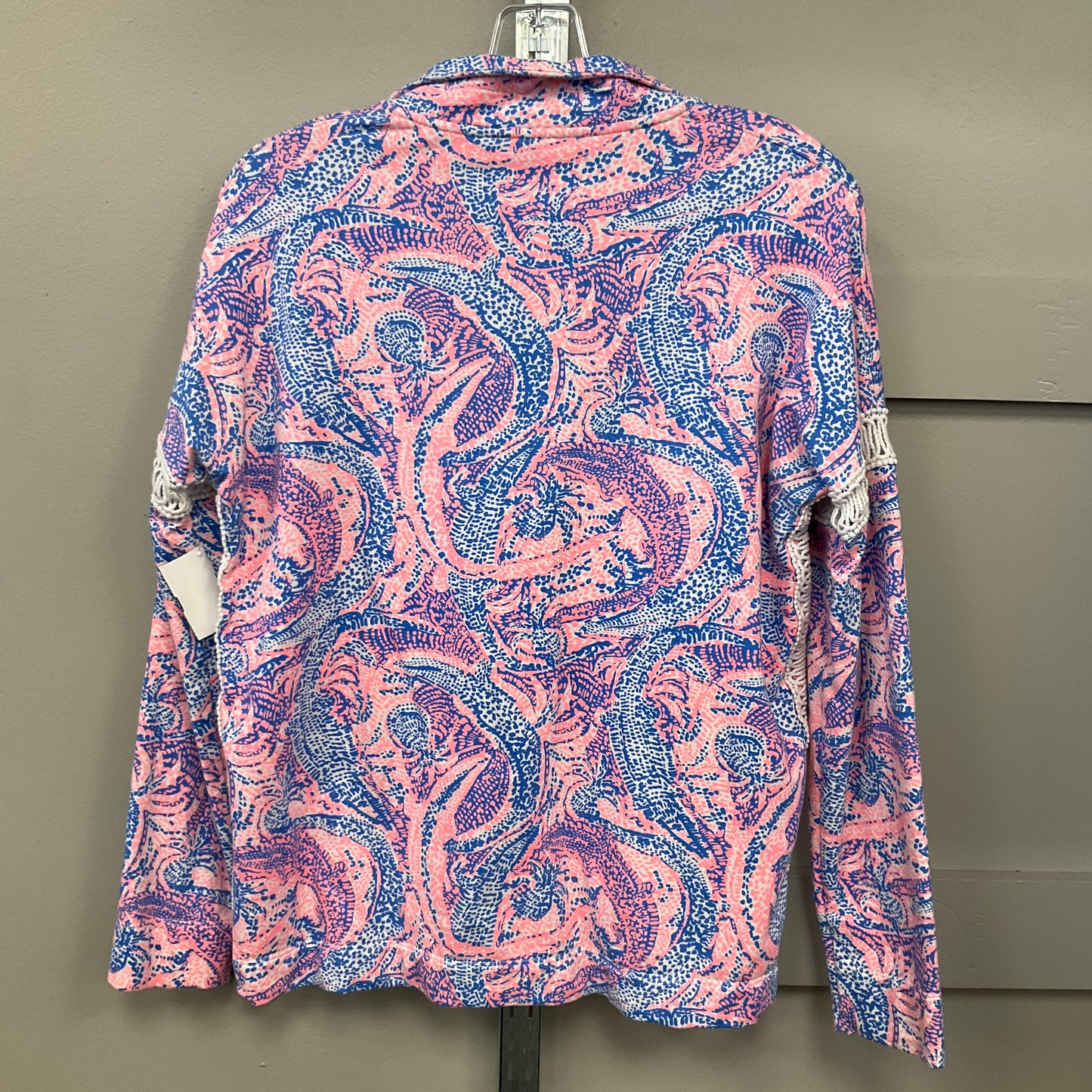 Top Ls Designer By Lilly Pulitzer In Blue & Pink, Size:S