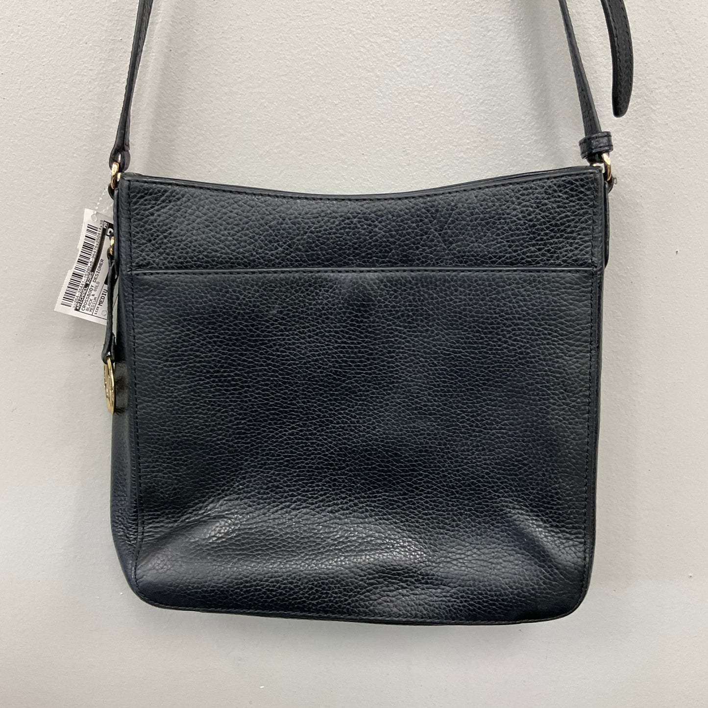 Crossbody Designer By Michael Kors In Black & Gold, Size:Medium