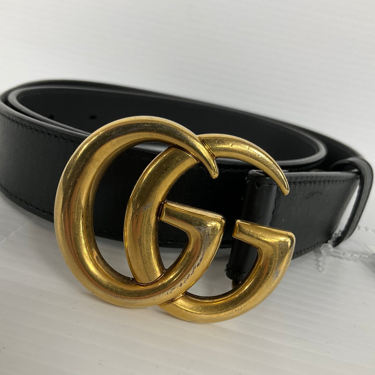 Belt Luxury Designer By Gucci, Size: 85/34