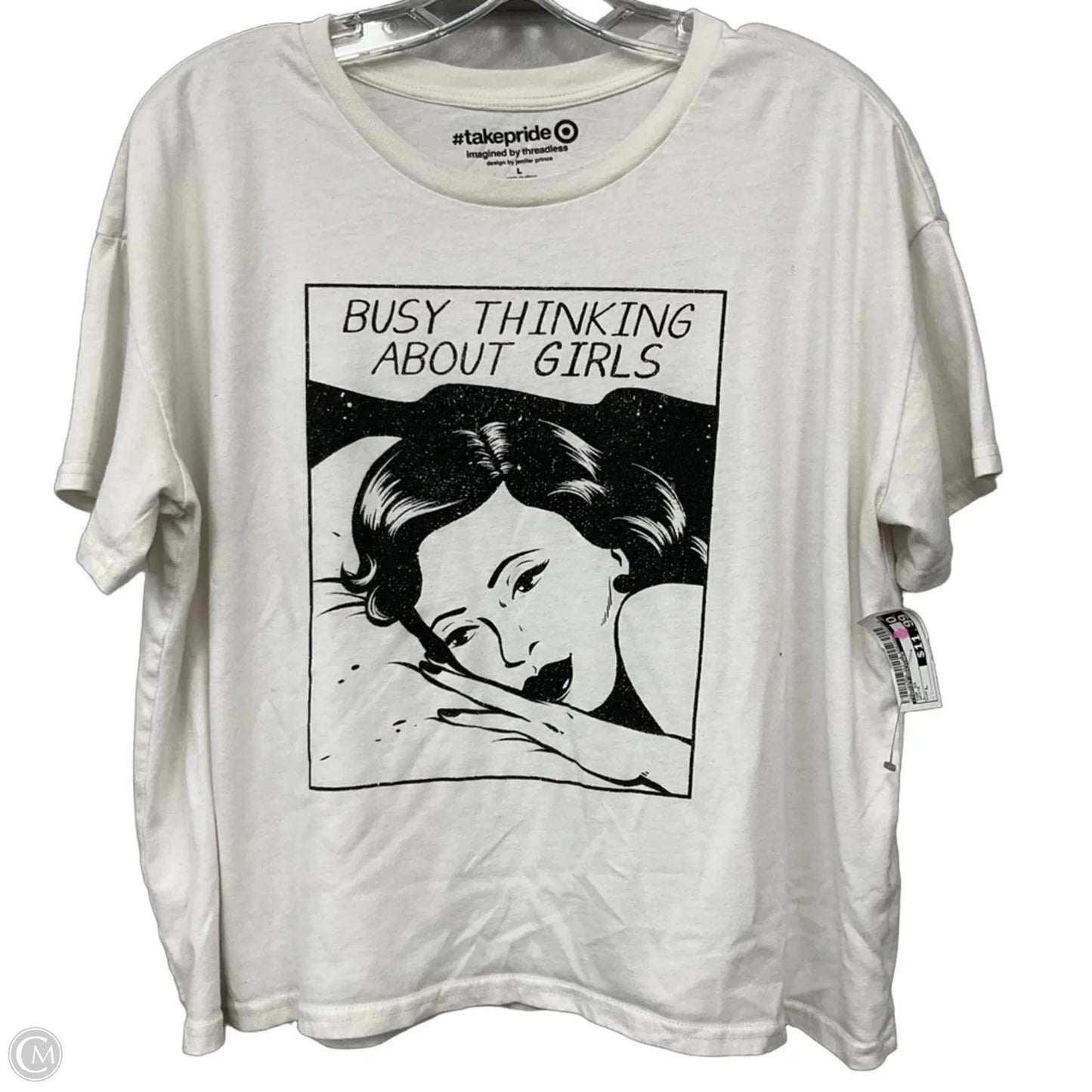 Top Short Sleeve By Target-designer In White, Size: L