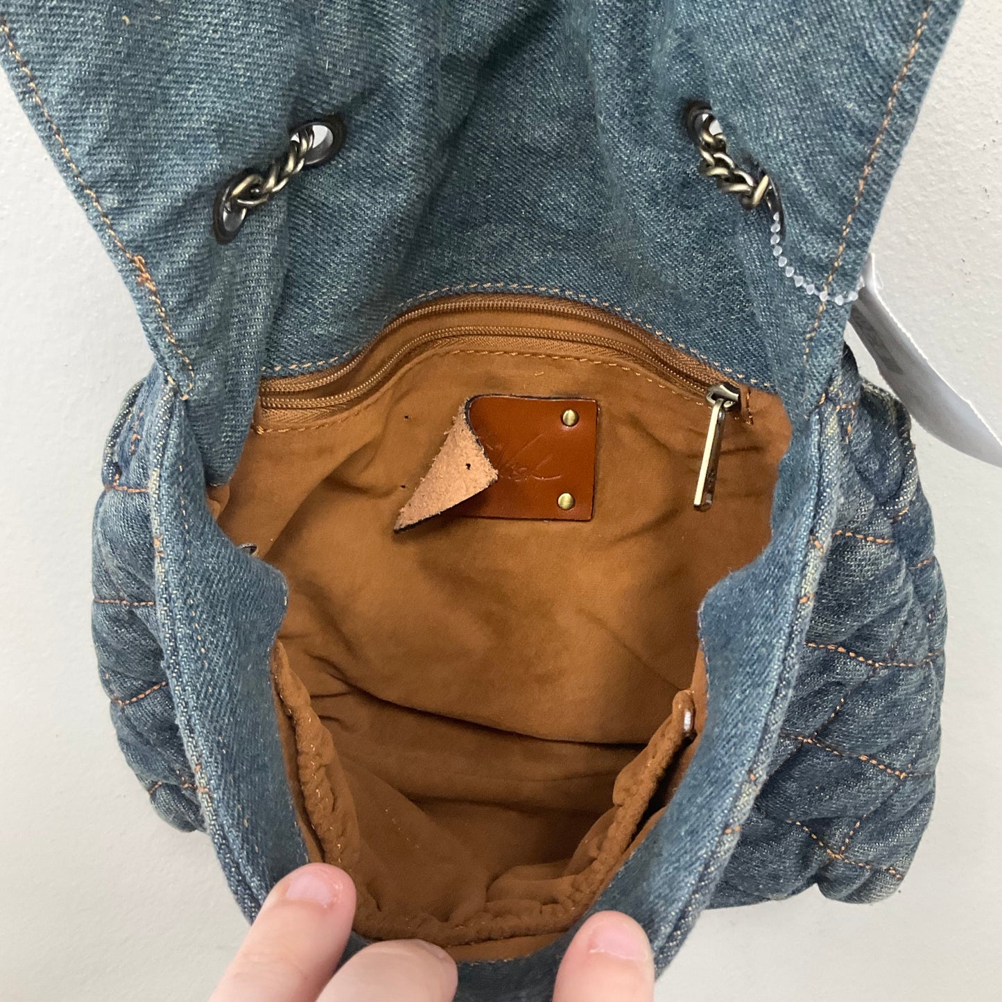 Crossbody Designer By Patricia Nash In Blue Denim, Size:Small