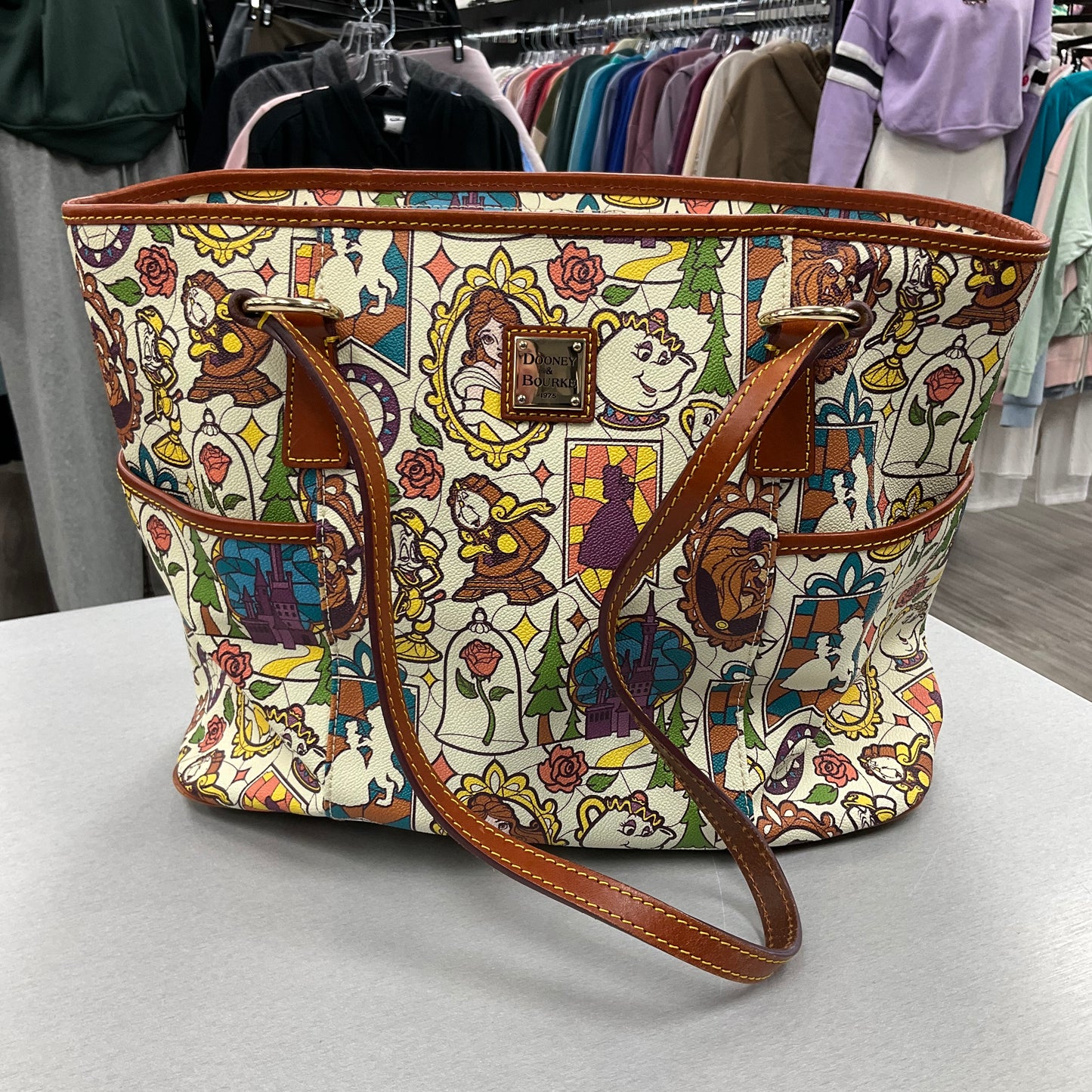 Handbag Designer By Dooney And Bourke In Multi, Size:Medium