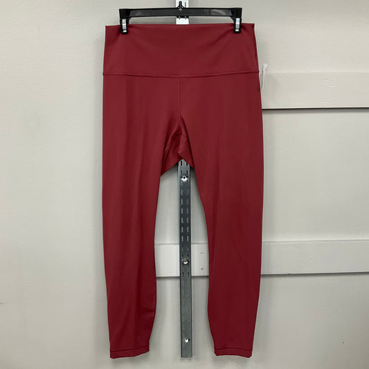 Athletic Leggings By Lululemon In Maroon, Size:10