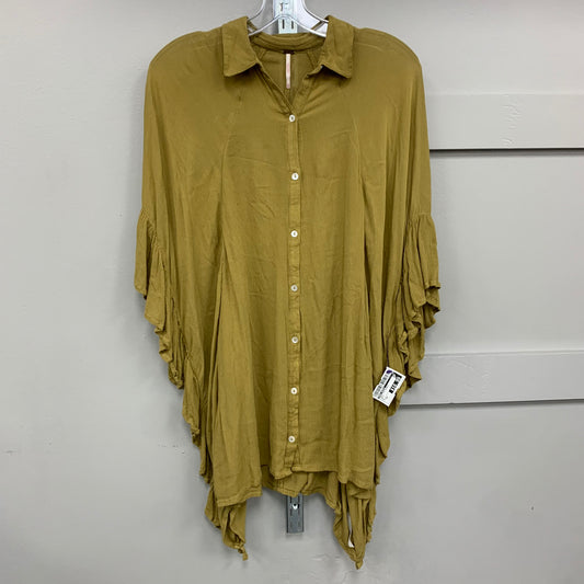 Tunic 3/4 Sleeve By Free People In Green, Size:Xs