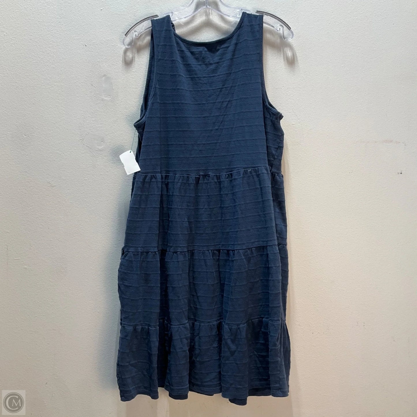 Dress Casual Midi By Sonoma In Blue, Size: Xl