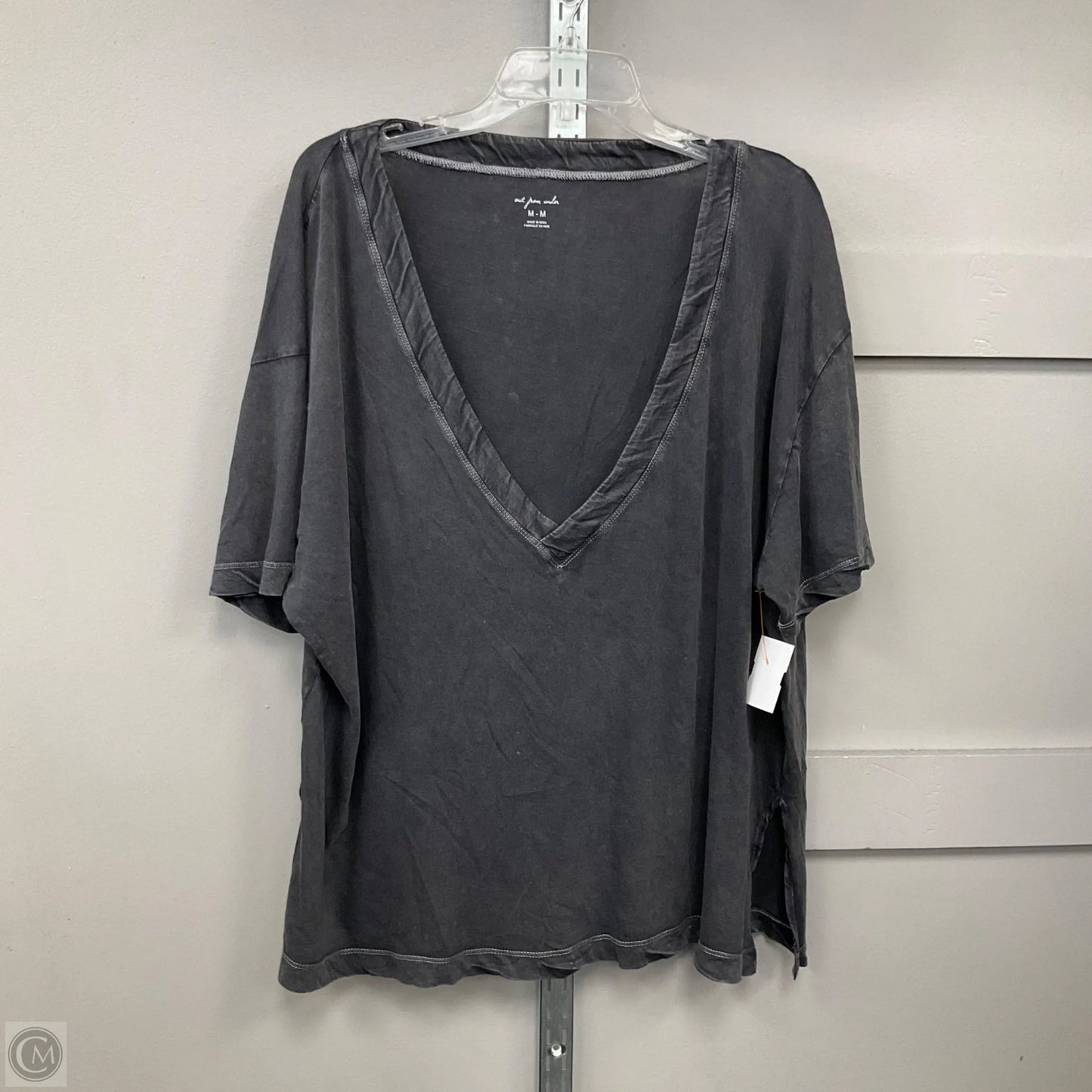 Top Short Sleeve Basic By Out From Under In Black, Size: M