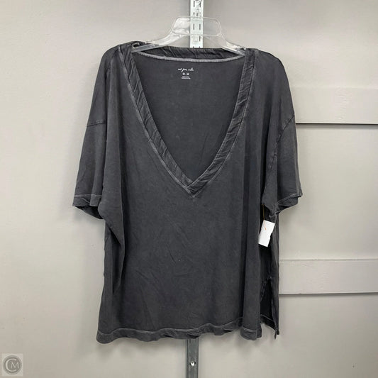 Top Short Sleeve Basic By Out From Under In Black, Size: M