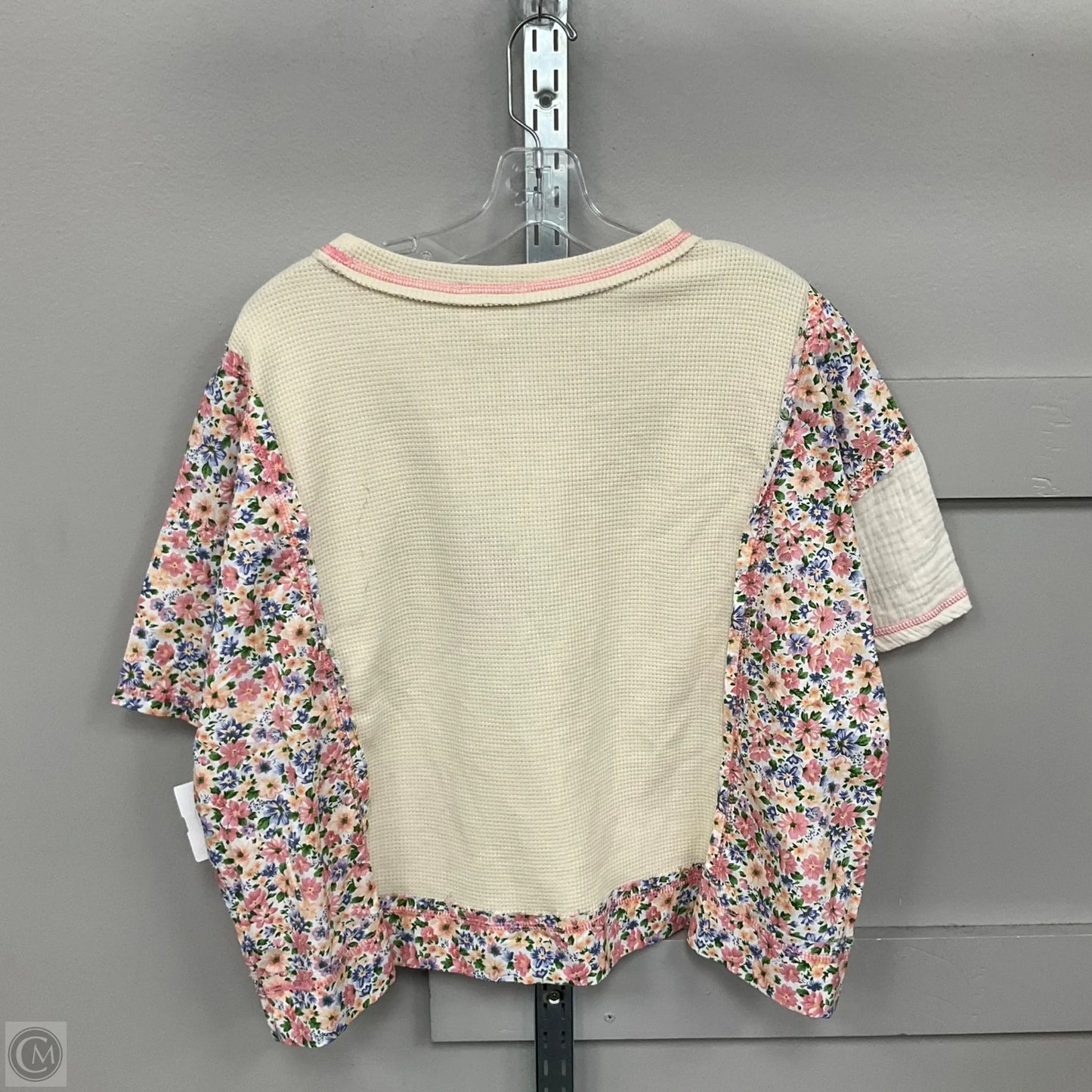 Top Short Sleeve By Bibi In Floral Print, Size: S