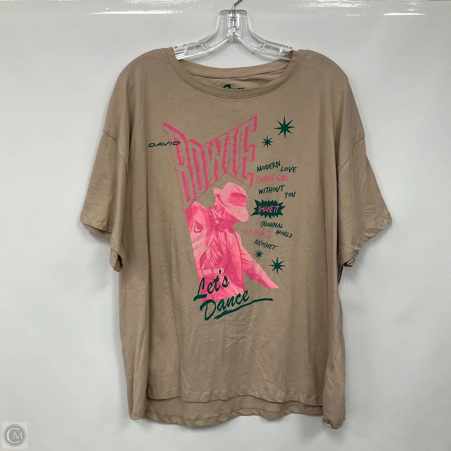 Top Short Sleeve Basic By Cmf In Tan, Size: Xl