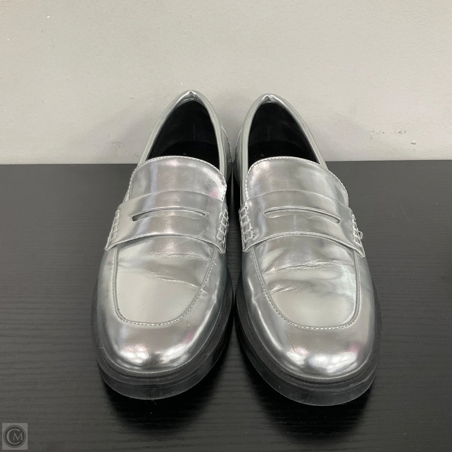 Shoes Flats By A New Day In Silver, Size: 8