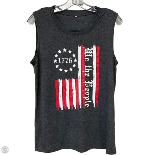 Top Sleeveless Basic By Cmf In Grey, Size: M