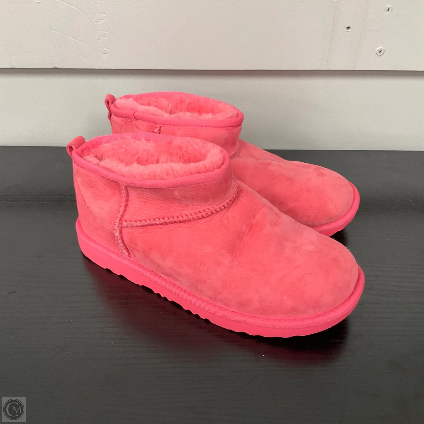 Boots Designer By Ugg In Pink, Size: 6